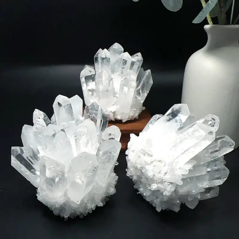 1 pieza de granito de cuarzo blanco grande